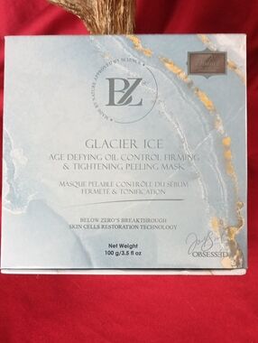 PZ Glacier Ice Age Defying Peeling Mask - Light Blue & Gold
